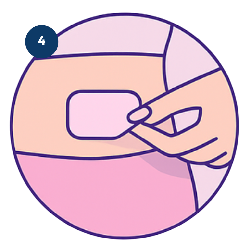 Remove the patch, 8 hours of comfort.